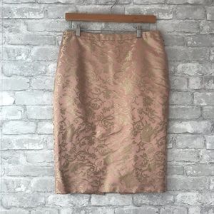 Banana Republic gorgeous damask pencil skirt